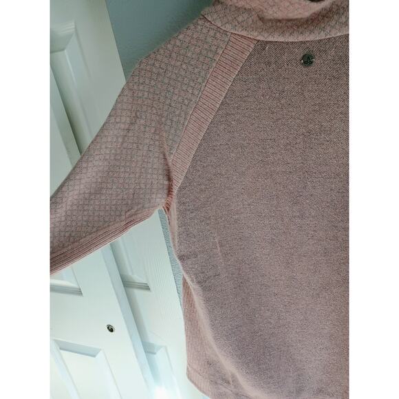 prAna Brandie sweater in light mauve heather small wool blend pink cozy warm - Picture 12 of 16